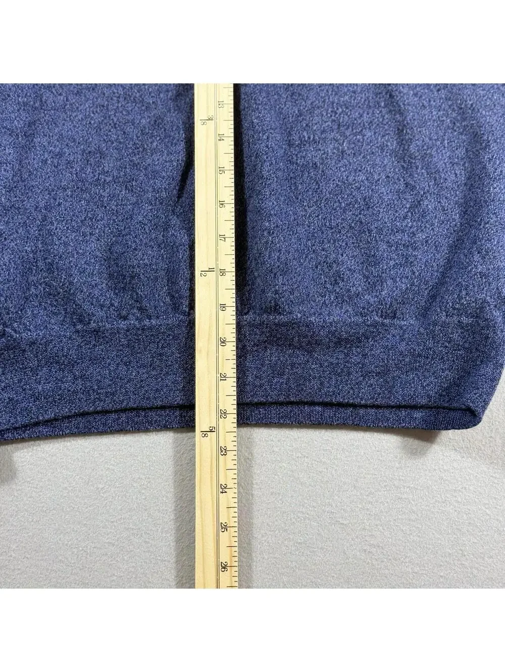 Peter Millar‎ Crown 1/4 Zip Merino Wool Sweater Blue Tagged L Small Fit